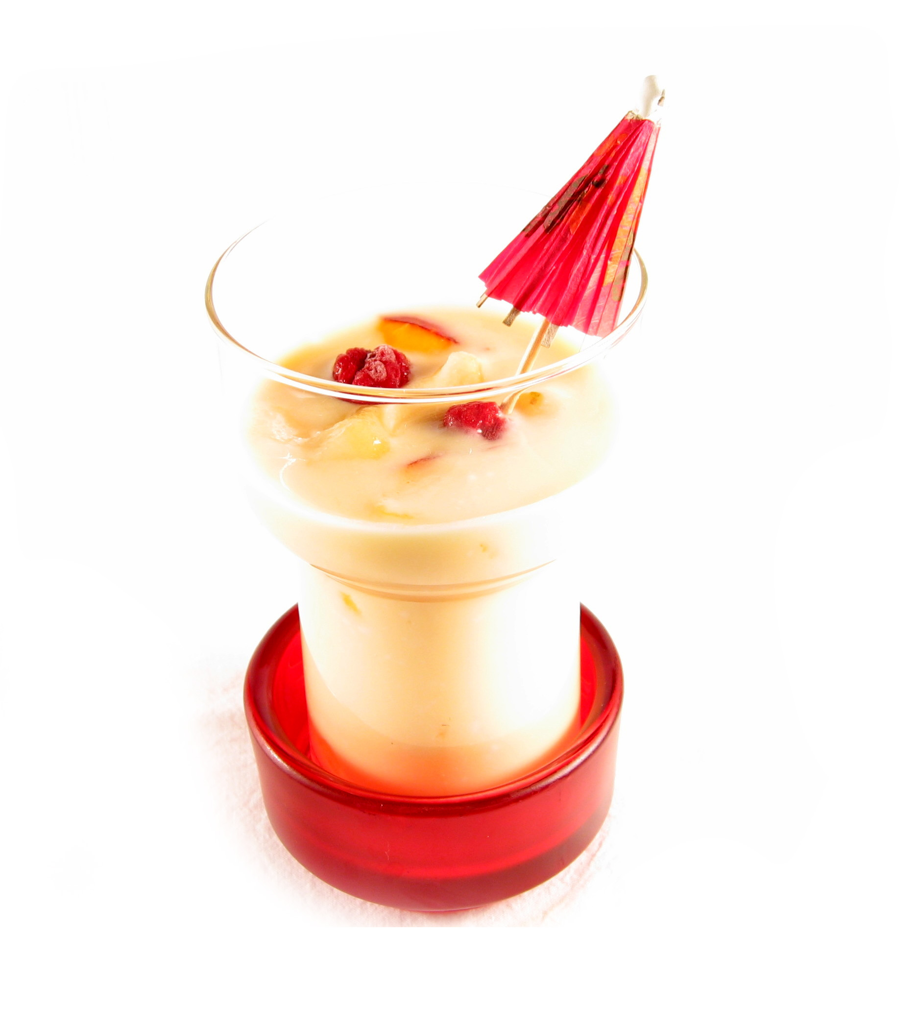 Batido de paraguayos y naranjas