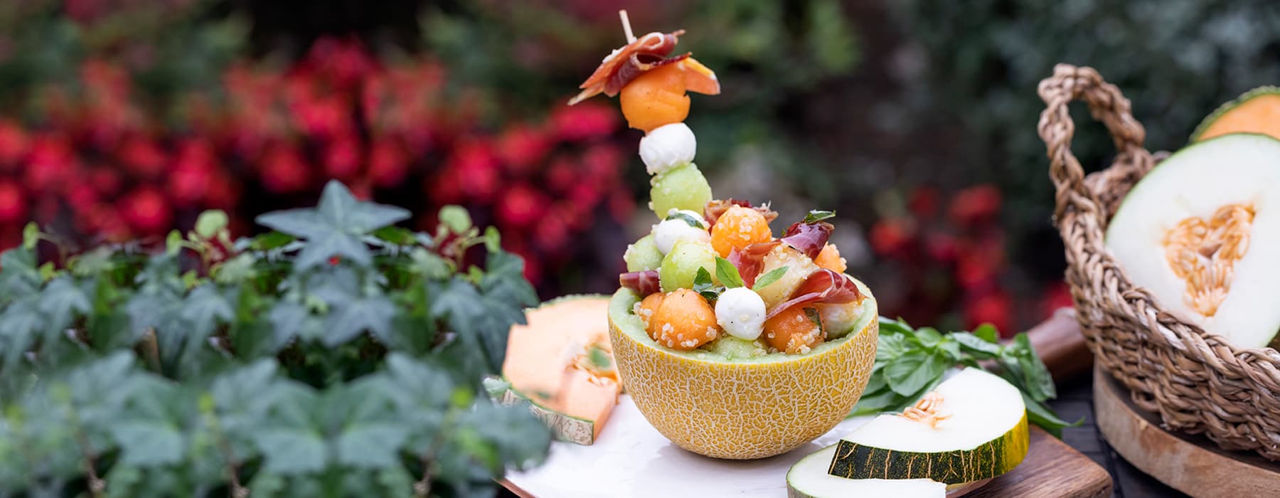 Ensalada de melón con jamón