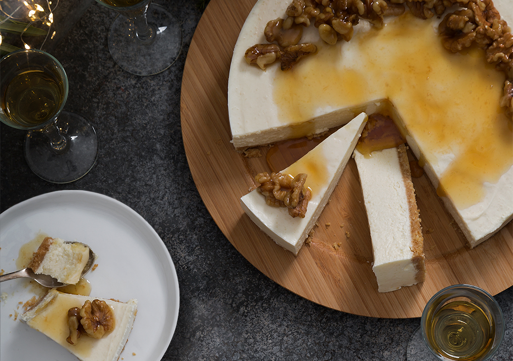 TARTA SALADA DE IDIAZABAL CON NUECES