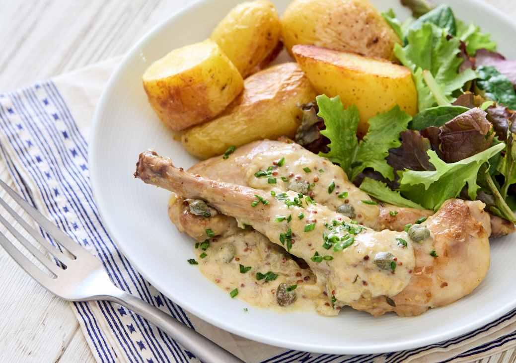 Pollo piri piri con salsa de mango
